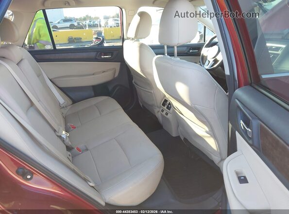 4S4BSANC8G3270254 2016 SUBARU OUTBACK Red Widok naklejki z numerem VIN