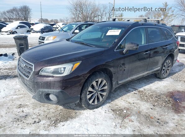4S4BSATC0H3216015 2017 SUBARU OUTBACK Burgundy წინა მარცხენა ხედი სამი მეოთხედიდან