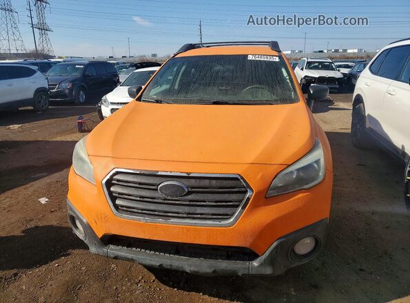 4S4BSBCC6G3356915 2016 SUBARU OUTBACK Orange Հետևի տեսք