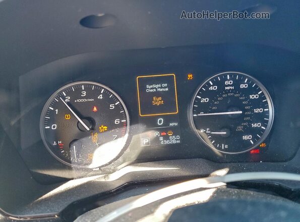 4S4BTACCXP3124423 2023 SUBARU OUTBACK Синий Вид щитка приборов