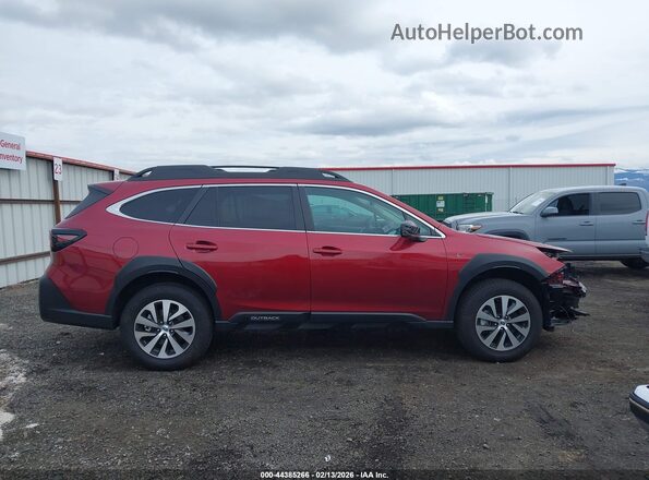 4S4BTADC9S3254197 2025 SUBARU OUTBACK Red სალონის 360-გრადუსიანი ხედი