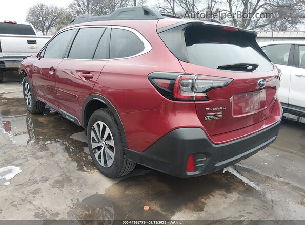 4S4BTAEC6L3221528 2020 SUBARU OUTBACK Burgundy Tył lewy