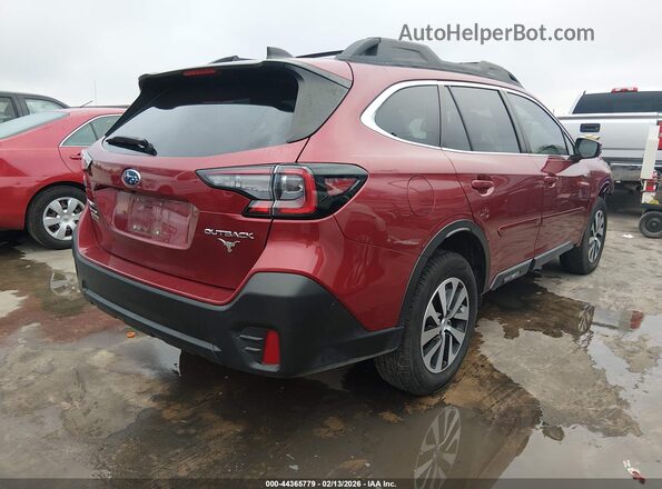 4S4BTAEC6L3221528 2020 SUBARU OUTBACK Burgundy Tył prawy