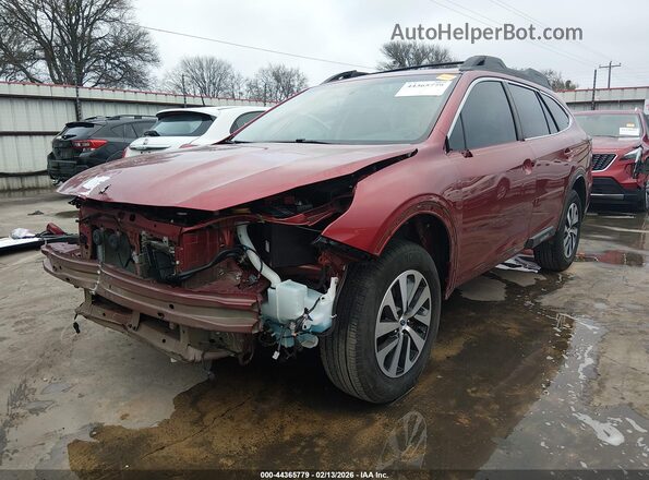4S4BTAEC6L3221528 2020 SUBARU OUTBACK Burgundy Przód lewy