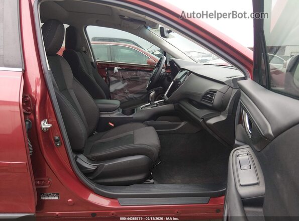 4S4BTAEC6L3221528 2020 SUBARU OUTBACK Burgundy Widok wnętrza z przodu