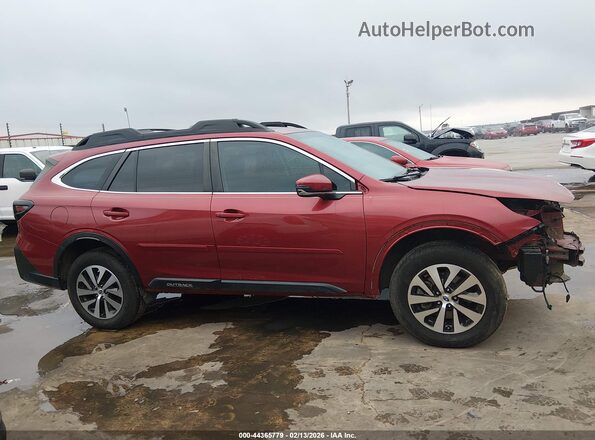 4S4BTAEC6L3221528 2020 SUBARU OUTBACK Burgundy Widok wnętrza 360 stopni