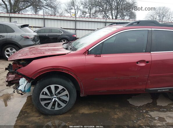 4S4BTAEC6L3221528 2020 SUBARU OUTBACK Burgundy 