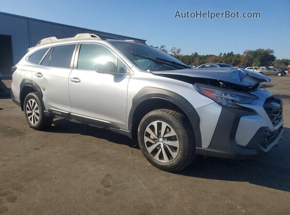 4S4BTAFC9S3114096 2025 SUBARU OUTBACK Серебряный Передняя правая четверть