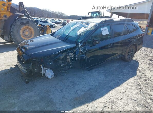 4S4BTALC2R3140196 2024 SUBARU OUTBACK Черный Передняя левая четверть