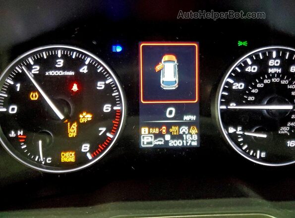 4S4BTANC4S3238407 2025 SUBARU OUTBACK Black Widok zestawu wskaźników