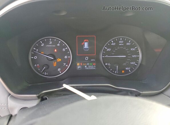 4S4BTANC5L3145266 2020 SUBARU OUTBACK Серый Вид щитка приборов