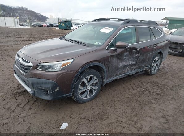 4S4BTANC8M3177016 2021 SUBARU OUTBACK Brown Vista tres cuartos delantera izquierda