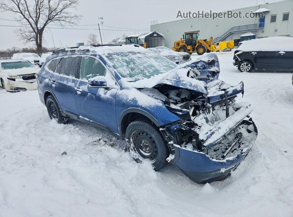 4S4BTDEC8M3140453 2021 SUBARU OUTBACK Blue Передня права чверть
