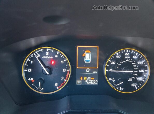 4S4BTGUD0N3276721 2022 SUBARU OUTBACK Charcoal Вид щитка приладів