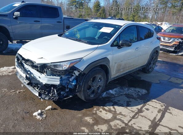 4S4GUHB65T3707404 2026 SUBARU CROSSTREK White Vista tres cuartos delantera izquierda