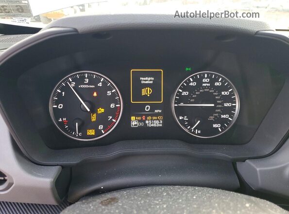 4S4GUHL63S3748983 2025 SUBARU CROSSTREK Silver Вид щитка приладів
