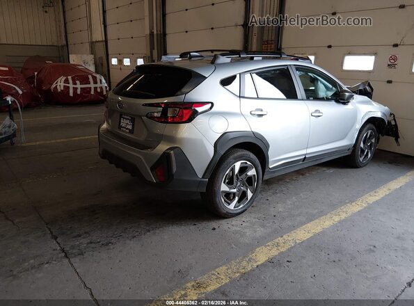 4S4GUHM68S3777703 2025 SUBARU CROSSTREK Silver Trasero derecho