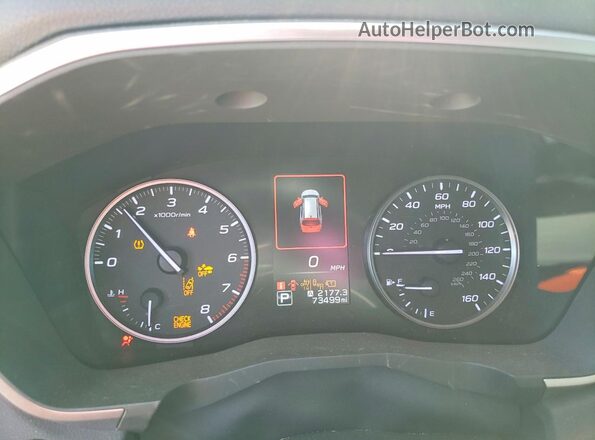 4S4WMABD8P3419190 2023 SUBARU ASCENT White Vista del cuadro de instrumentos