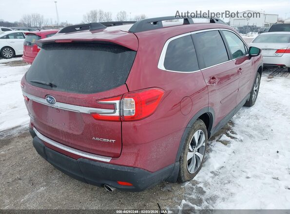 4S4WMADD8S3419471 2025 SUBARU ASCENT Burgundy Trasero derecho