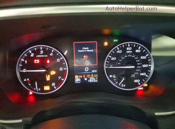 4S4WMAPD5S3412747 2025 SUBARU ASCENT Blue Вид щитка приладів