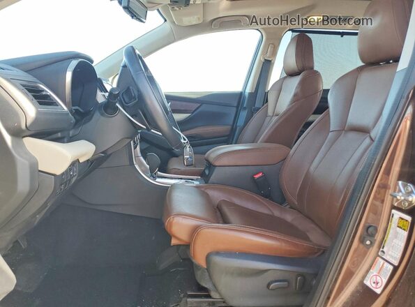 4S4WMARD1K3463384 2019 SUBARU ASCENT Brown წინა სალონის ხედი