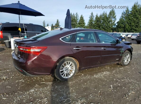 4T1BD1EB0GU049372 2016 TOYOTA AVALON Burgundy Trasero derecho