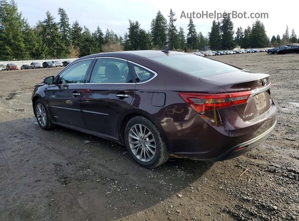 4T1BD1EB0GU049372 2016 TOYOTA AVALON Burgundy Trasero izquierdo