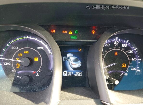 4T1BD1EB0GU049372 2016 TOYOTA AVALON Burgundy Vista del cuadro de instrumentos