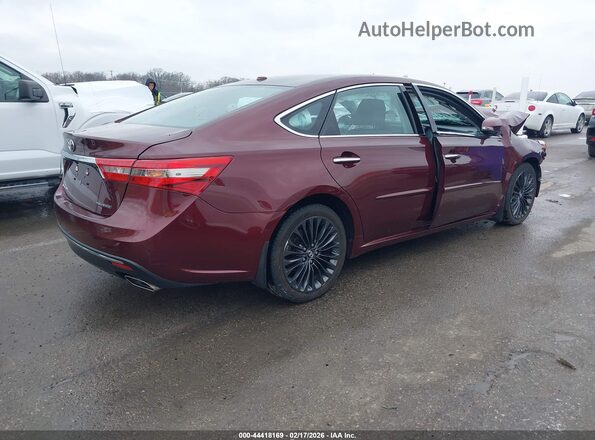 4T1BK1EB1GU227697 2016 TOYOTA AVALON Burgundy Задня права чверть