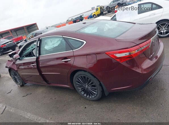 4T1BK1EB1GU227697 2016 TOYOTA AVALON Burgundy Вид задньої частини салону