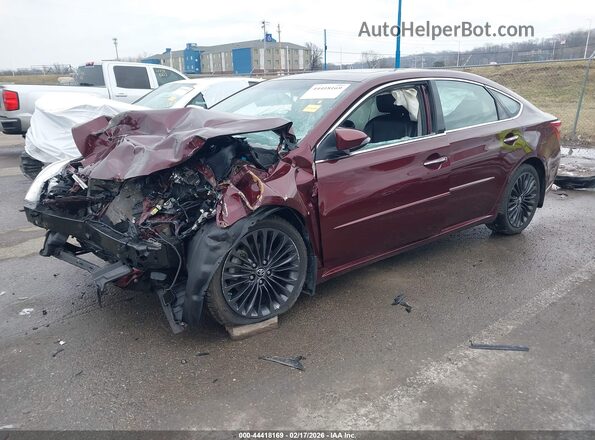 4T1BK1EB1GU227697 2016 TOYOTA AVALON Burgundy Передня ліва чверть