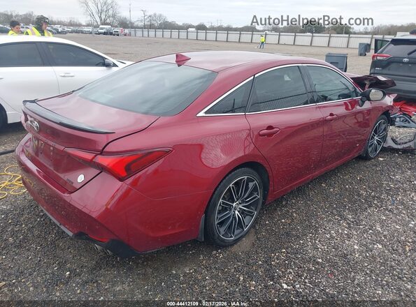 4T1BZ1FB8KU031503 2019 TOYOTA AVALON Red Задня права чверть