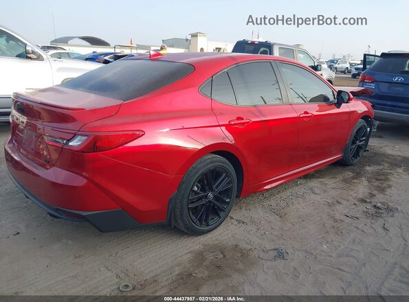 4T1DAACK0SU003571 2025 TOYOTA CAMRY Red Հետևի աջ