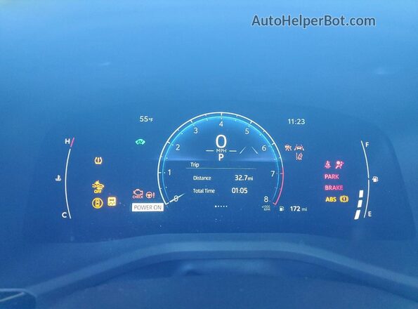 4T1DAACK9SU586464 2025 TOYOTA CAMRY Blue ხელსაწყოთა პანელის ხედი
