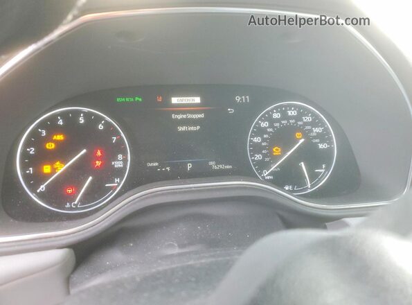 4T1DZ1FB9LU048868 2020 TOYOTA LIMITED Blue Instrument cluster view