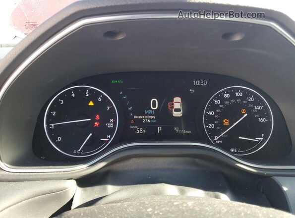 4T1EZ1FB5LU040397 2020 TOYOTA AVALON Burgundy ხელსაწყოთა პანელის ხედი