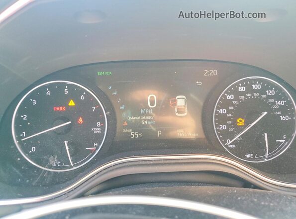 4T1FZ1FB6LU049937 2020 TOYOTA AVALON Black Вид щитка приладів