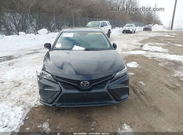 4T1G11BK1NU047694 2022 TOYOTA CAMRY Black ხელსაწყოთა პანელის ხედი