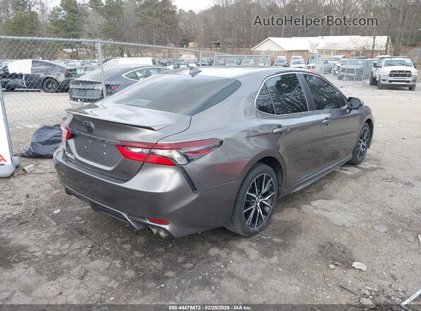 4T1T11AK8NU654837 2022 TOYOTA CAMRY Dark Brown Հետևի աջ