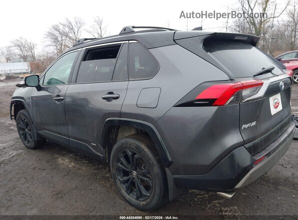 4T3E6RFV1NU091259 2022 TOYOTA RAV4 HYBRID Gray Trasero izquierdo
