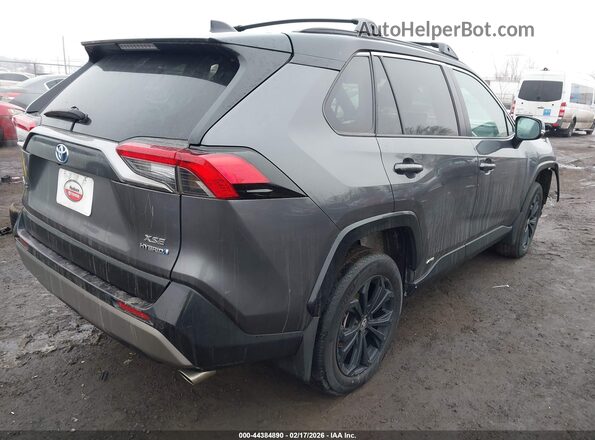 4T3E6RFV1NU091259 2022 TOYOTA RAV4 HYBRID Gray Trasero derecho
