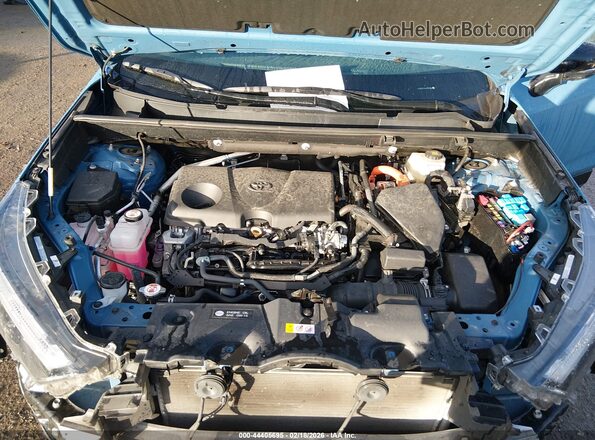 4T3E6RFV4NU085360 2022 TOYOTA RAV4 HYBRID Синий Вид сзади