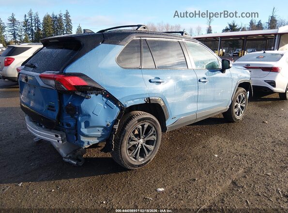 4T3E6RFV4NU085360 2022 TOYOTA RAV4 HYBRID Синий Задняя правая четверть