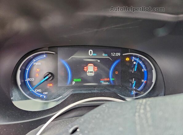 4T3E6RFV4NU099291 2022 TOYOTA RAV4 White Instrument cluster view