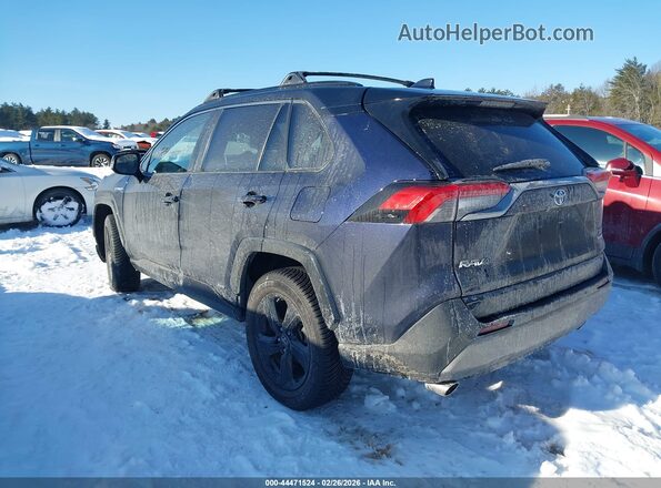 4T3E6RFV5MU017762 2021 TOYOTA RAV4 HYBRID Navy Rear left