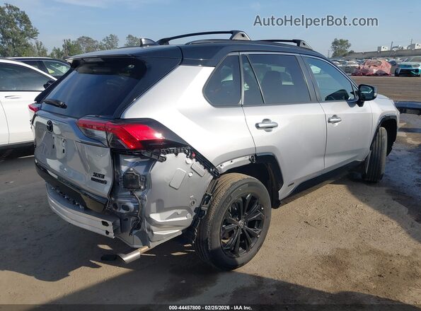 4T3E6RFV5NU077090 2022 TOYOTA RAV4 HYBRID Gray Rear right