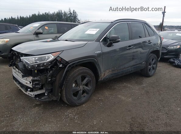 4T3E6RFV8MU047418 2021 TOYOTA RAV4 HYBRID Gray Front left