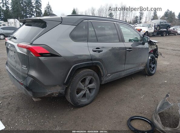 4T3E6RFV8MU047418 2021 TOYOTA RAV4 HYBRID Gray Rear right