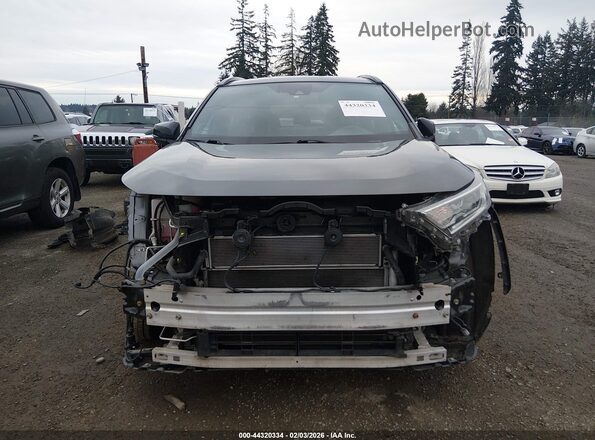 4T3E6RFV8MU047418 2021 TOYOTA RAV4 HYBRID Gray Rear interior view