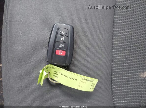 4T3T6RFV0NU086867 2022 TOYOTA RAV4 HYBRID Черный Вид панели приборов